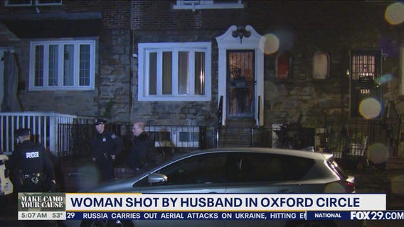 Woman shot by husband overnight in Philadelphia