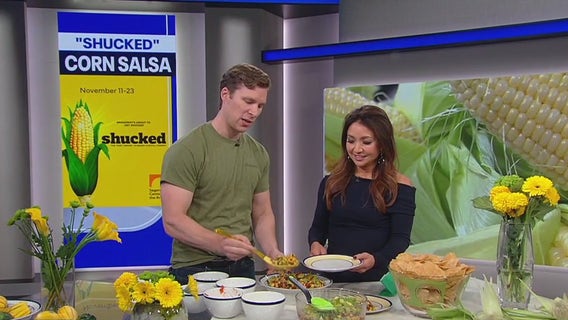 Corn salsa with "Shucked" cast member, Nick Bailey