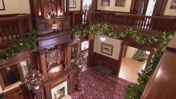 Historic mansion decked out for the holidays