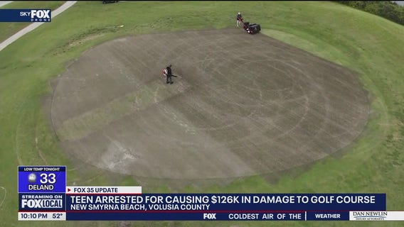 Teen accused of causing $126K in damage to golf course