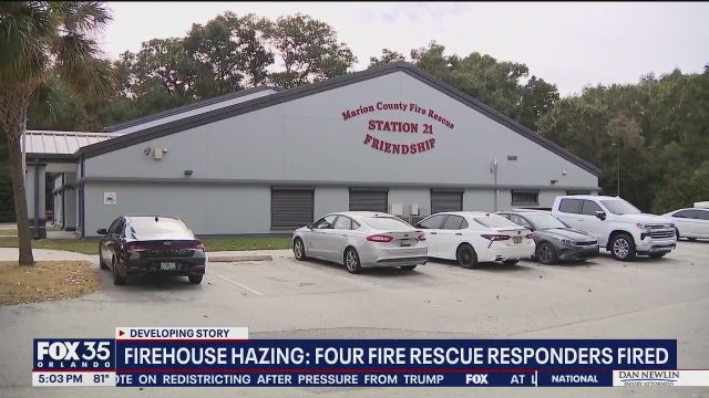 Deputies: 4 Marion County Fire Rescue first responders fired for hazing, waterboarding teen firefighter