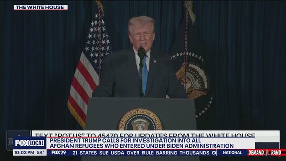 Trump calls for investigation after DC shooting suspect identified as Afghan national