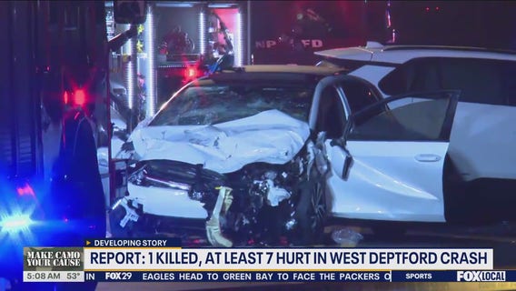 1 killed, others hurt in multi-vehicle crash in West Deptford