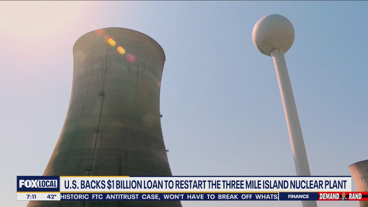 Three Mile Island could reopen with US backed $1B loan