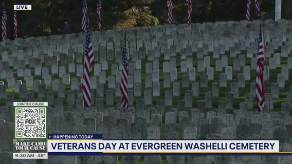 Veterans Day at Evergreen Washelli Cemetery