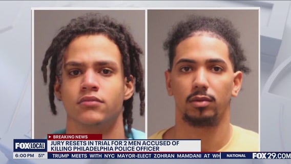 Jury resets in trial for men accused of killing Philly police officer
