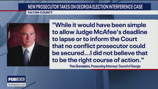 Trump election interference case: Prosecutor appoints self