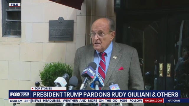Rudy Giuliani among several pardoned by President Trump