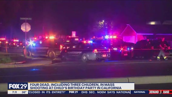 3 children killed in mass shooting at birthday party in California