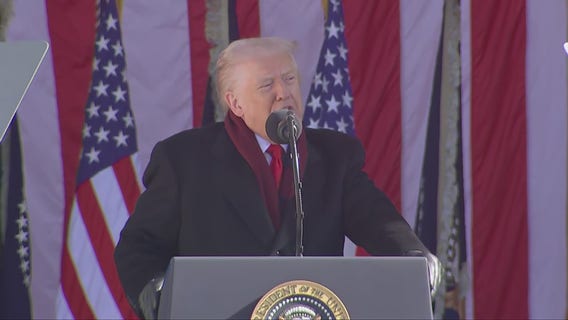 Trump delivers Veterans Day address at Arlington National Cemetery