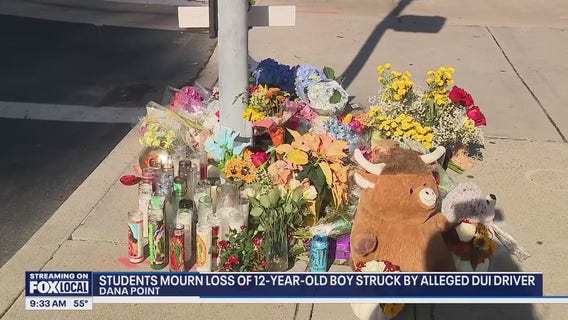 Classmates mourn loss of 12-year-old boy struck by alleged DUI driver