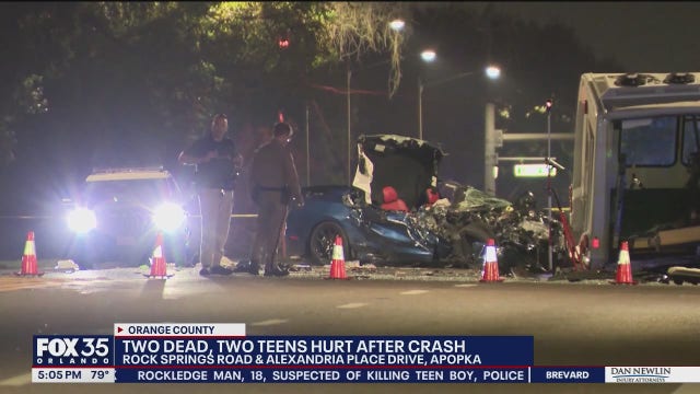 2 killed, 2 injured in Apopka crash, troopers say