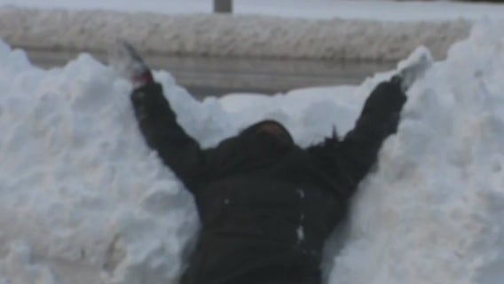 NW Indiana covered by snow, to Fox 32's Tia Ewing's delight!