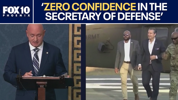 Arizona Senator Mark Kelly addresses Pentagon investigation