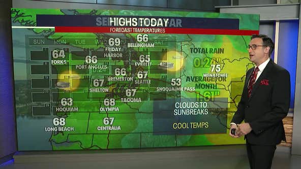 Cloudy Thursday morning to afternoon sunbreaks