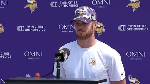 Sam Darnold getting to know new Vikings teammates at camp