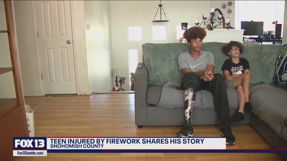 Marysville teen injured by firework shares his story