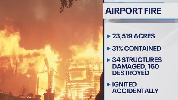 160 structures destroyed by Airport Fire