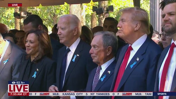 Harris, Biden, Trump, and Vance at 9/11 ceremony