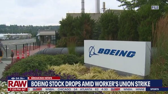 Boeing stock drops amid worker's union strike