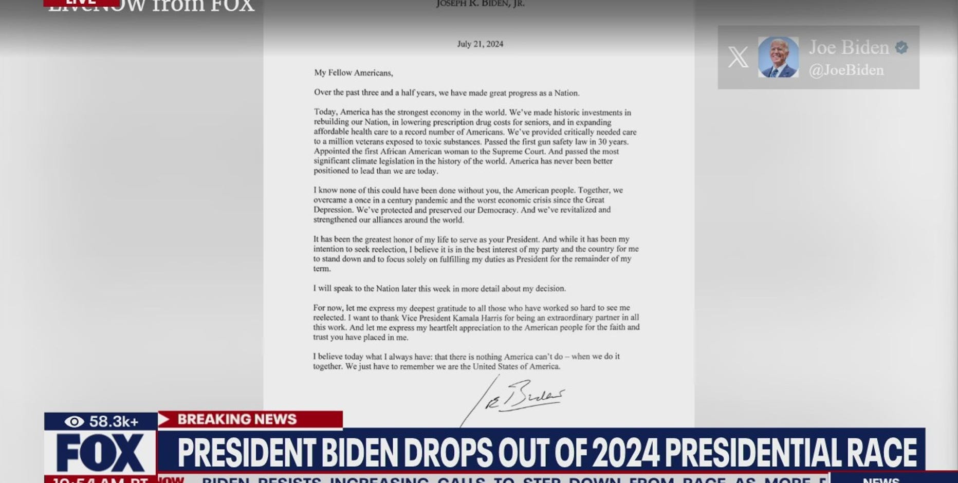 Biden exiting race sparks massive reaction among politicians, experts and celebs