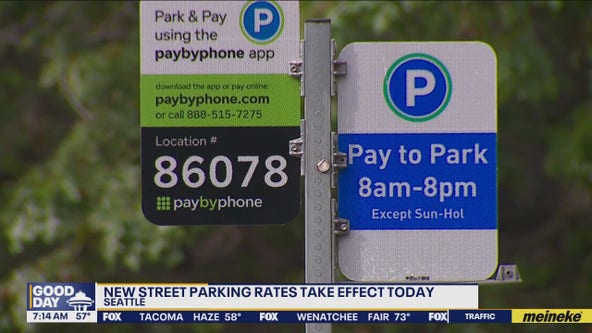 New street parking rates in Seattle