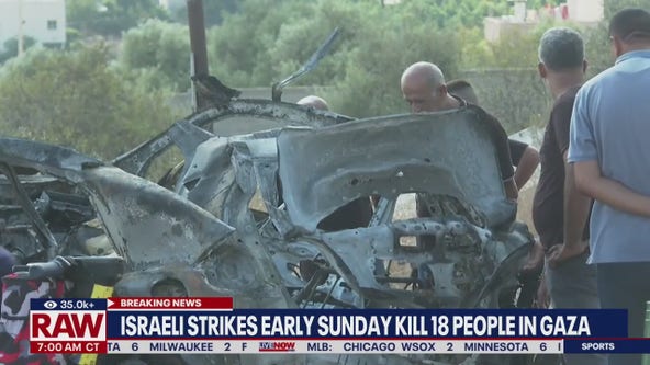 Israeli strikes kill 18 people in Gaza