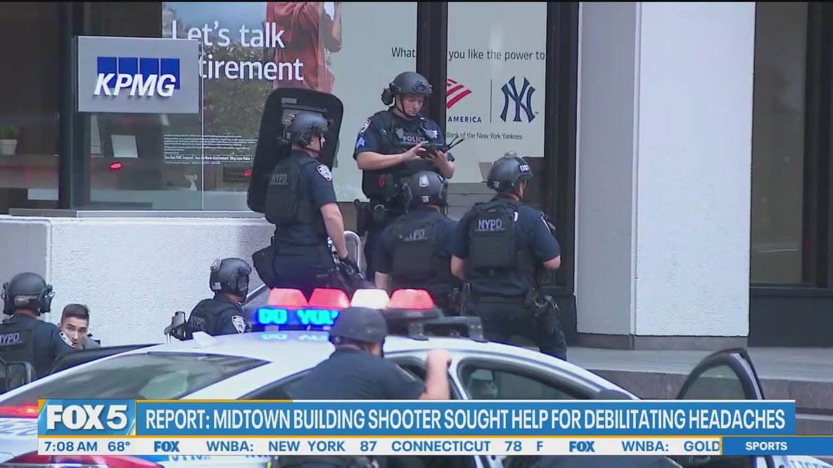 Midtown building shooter sought help for debilitating headaches: reports