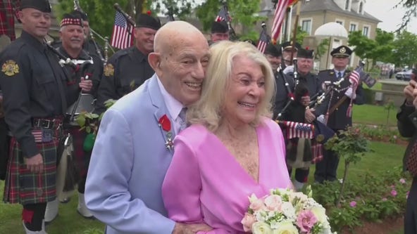 WWII vet marries his sweetheart in Normandy, days after D-Day