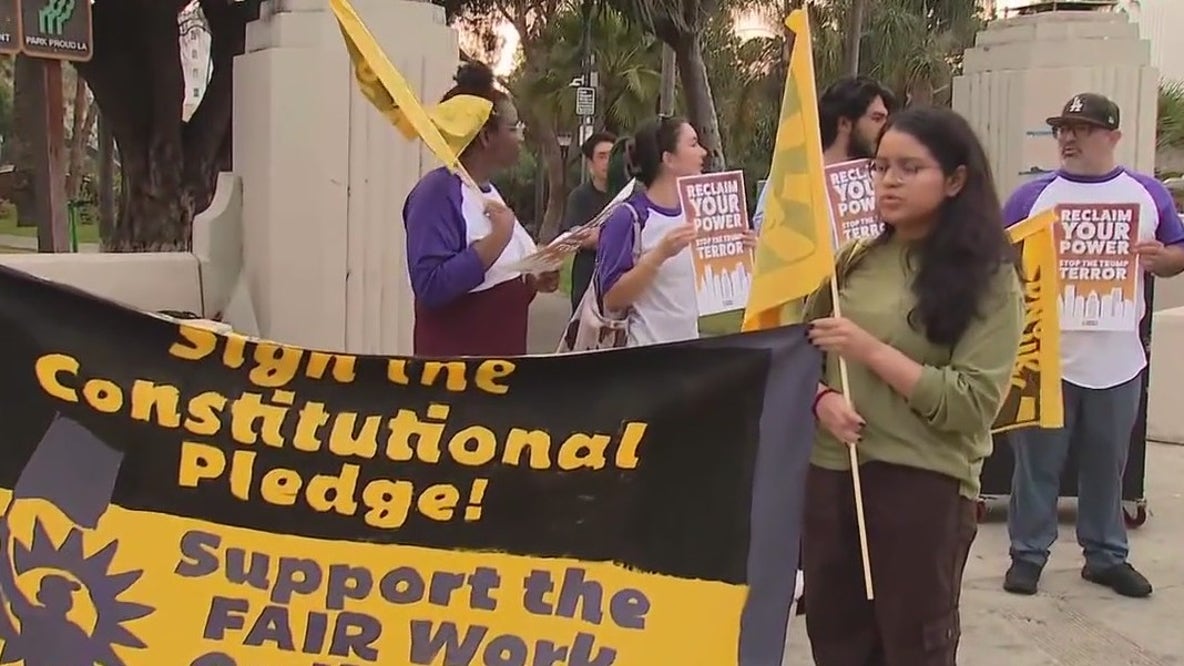 ICE protest at MacArthur Park