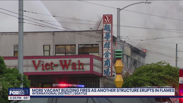 More vacant building fires rage in Seattle
