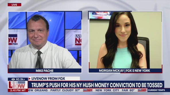 Trump pushes to toss hush-money conviction