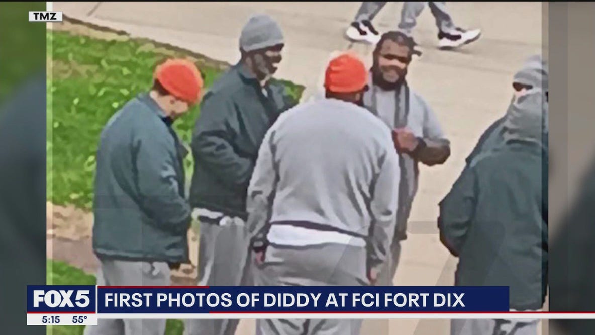 Diddy seen smiling at new minimum-security prison in New Jersey