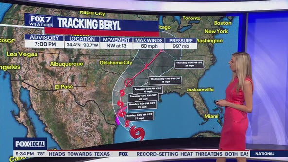 Austin weather: Beryl impacts expected