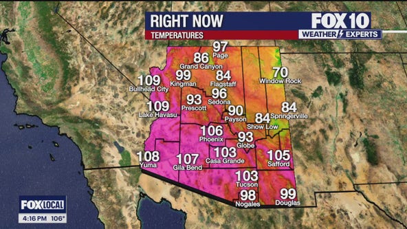 Arizona weather forecast: Excessive heat warning continues