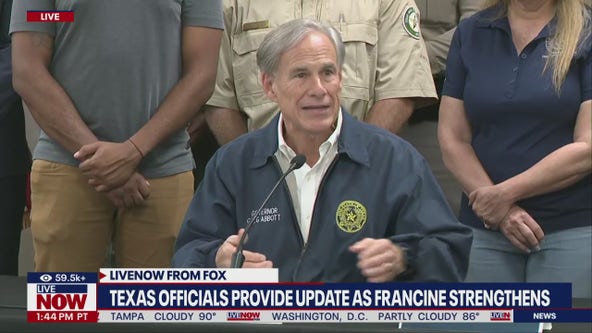 Gov. Abbott talks storm preps for Francine