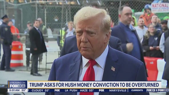 Trump asks for hush money conviction to be overturned