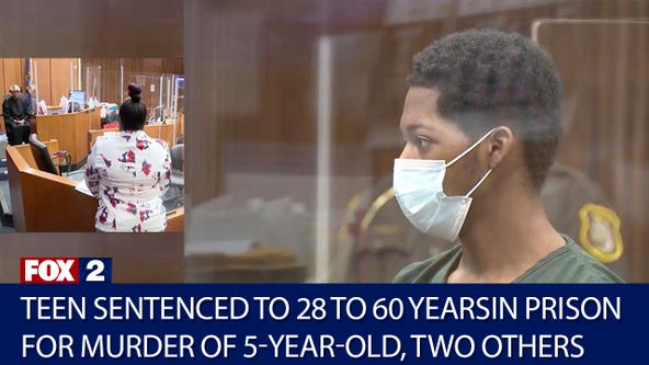 Teenager charged in triple murder, sentenced to 28- to 60-years in prison