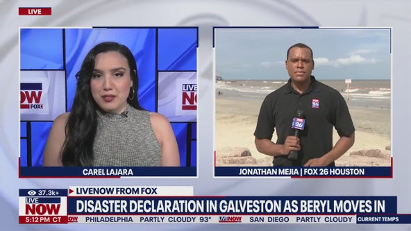 Galveston under disaster declaration as Beryl moves in