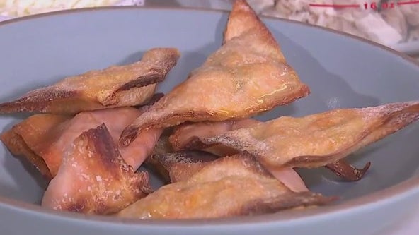 Buffalo chicken wonton recipe from Tierra Neubaum