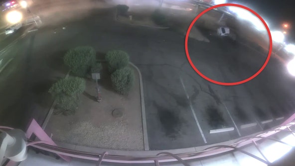 Apparent DUI crash seen in Mesa dispensary's footage