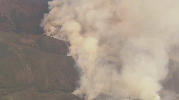 Fire in Trabuco Canyon grows