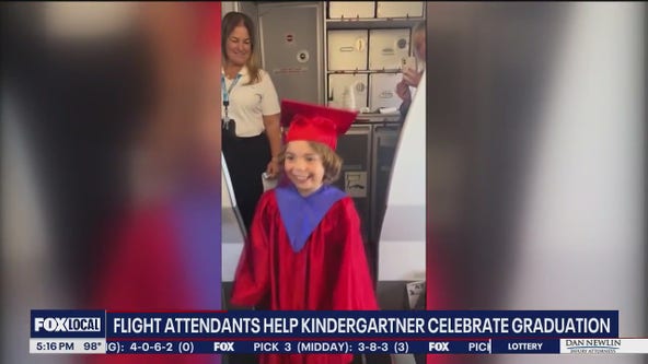'I'm famous': Florida kindergarden gets mid-flight graduation