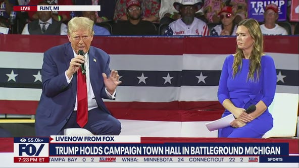 Trump, Sarah Huckabee Sanders hold town hall in Michigan