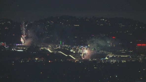 Fireworks light up LA County skies