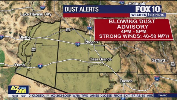 Arizona weather forecast: Hot temps expected; blowing dust possible