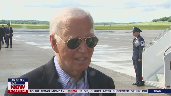 Biden 'completely ruling out' dropping out of the race