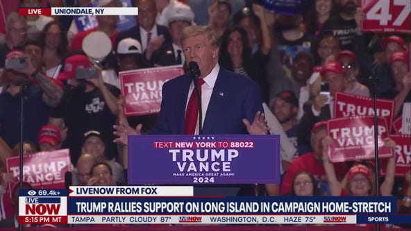 Trump holds rally on Long Island