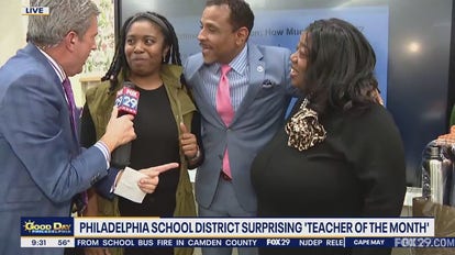 Teacher Of The Month Surprise At Mary McLeod Bethune School