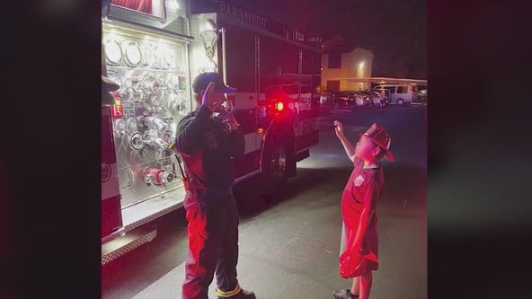 AZ firefighter comforts boy during emergency